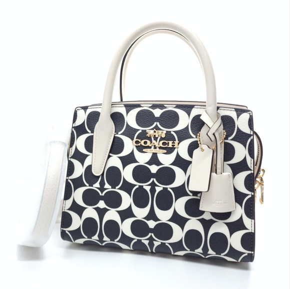 Coach Andrea Medium Logo Satchel Crossbody - Picture 1 of 7
